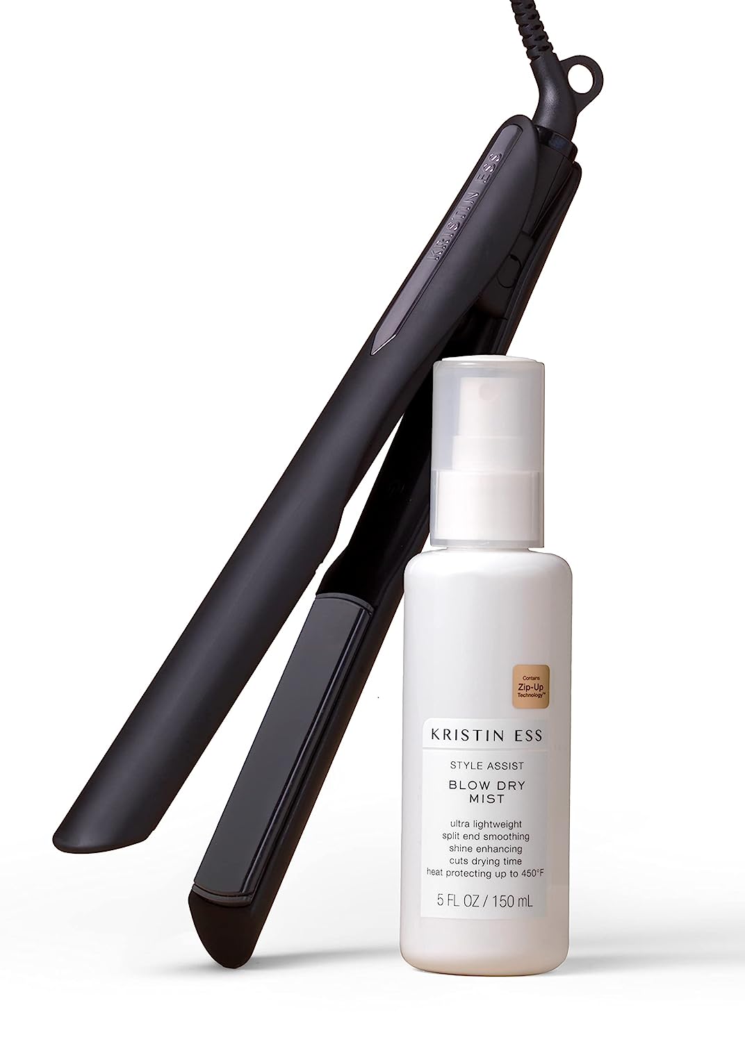 Kristin Ess NANOBLACK 3-In-One Ceramic Flat Iron Hair Straightener