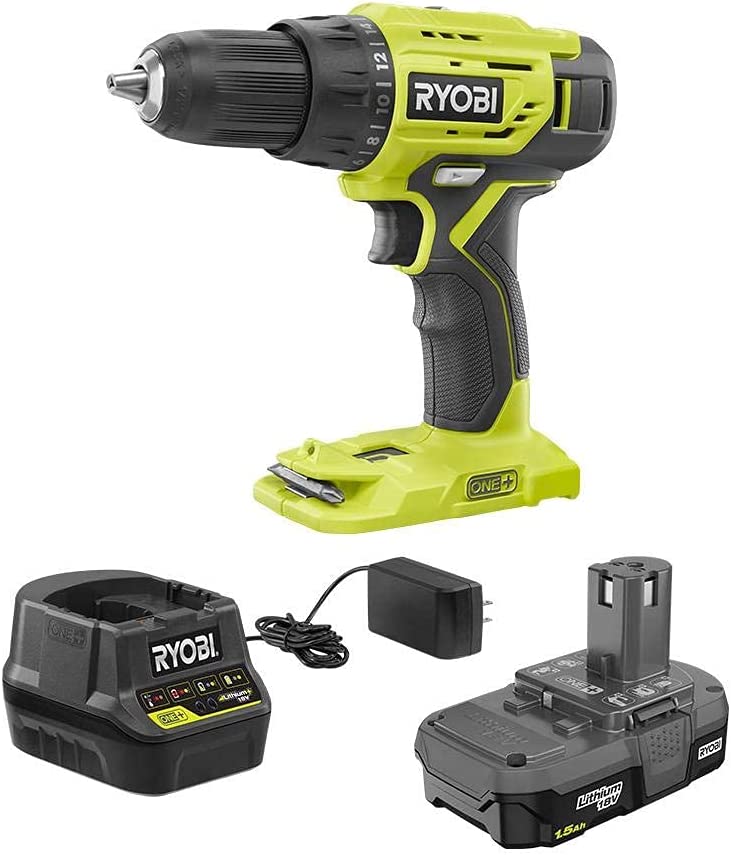 Ryobi One+ 18V Lithium–Ion Cordless Drill/Driver Kit