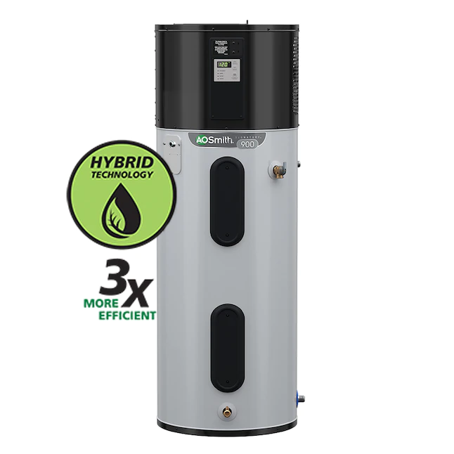 A.O. Smith Signature 900 50-Gallon Double Element Electric Water Heater with Hybrid Heat Pump