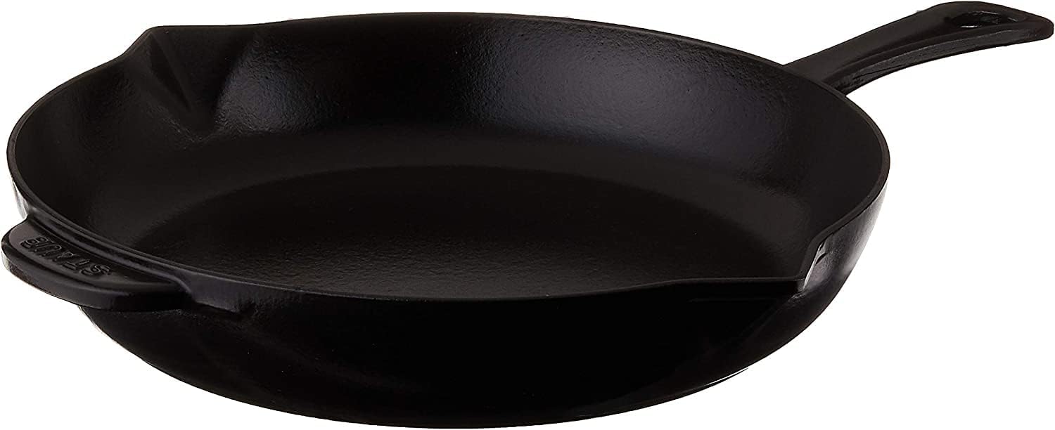 Staub Cast Iron - Fry Pans/Skillets 10-Inch, Black Matte